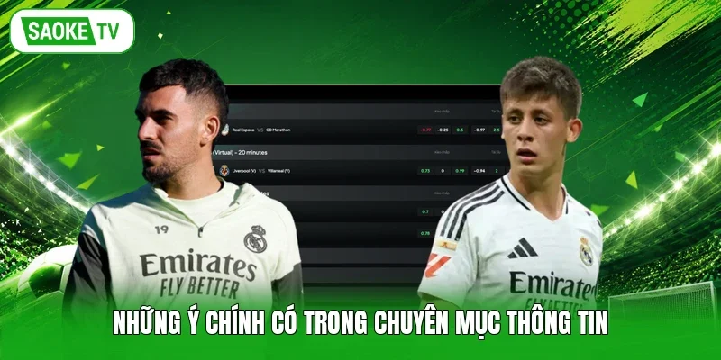 Những ý chính có trong chuyên mục thông tin